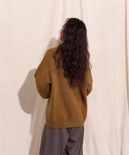 Load image into Gallery viewer, Oversized Casual V-neck Brushed Sweater