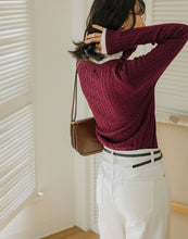 Load image into Gallery viewer, Simple Hemp Knitted Cardigan