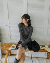 Load image into Gallery viewer, Simple Hemp Knitted Cardigan