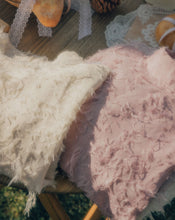Load image into Gallery viewer, Sheer Feather-like Puffed Sleeve Blouse