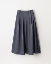 Load image into Gallery viewer, Temperamental Wide Waist Pleated Satin Long Skirt