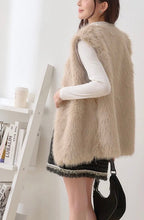 Load image into Gallery viewer, Elegant Women's Faux Mink Fur Vest Jacket