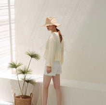 Load image into Gallery viewer, Cotton Lace Waist Strap Puff Sleeve Cover