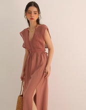 Load image into Gallery viewer, Lace Deep V-neck Neck Strap Dress