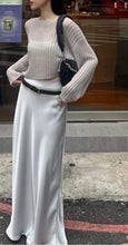 Load image into Gallery viewer, Slim Waistless Satin Mermaid Long Skirt