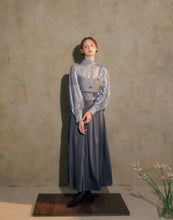 Load image into Gallery viewer, Temperamental Wide Waist Pleated Satin Long Skirt