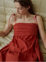 Load image into Gallery viewer, Pleated Strap Goddess Dress