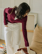 Load image into Gallery viewer, Simple Hemp Knitted Cardigan