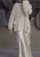 Load image into Gallery viewer, Hole-Feeling Hemp Curly Thick knitted Sweater