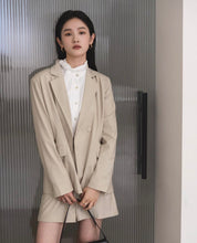 Load image into Gallery viewer, Single-Button Thin Shoulder Pads Oversized Classic Blazer