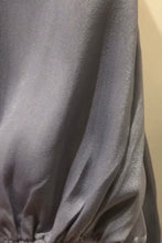 Load image into Gallery viewer, Tie-waist Mermaid Maxi Dress With Smocked-Cuff Ruffle Sleeves