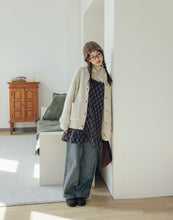 Load image into Gallery viewer, Ox Horn Button Stand-up Collar Thick Knitted Jacket