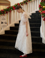 Load image into Gallery viewer, Sequined Floral Sheer Lace Dress With Bra