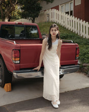 Load image into Gallery viewer, THIN SHOULDER STRAP LACE LONG DRESS