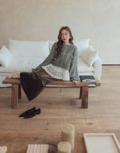Load image into Gallery viewer, Furry Crop Puff Sleeve Knitted Sweater
