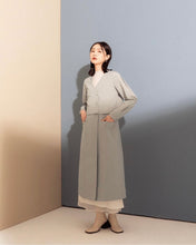 Load image into Gallery viewer, Long V-Neck Double-Breasted Vest Dress