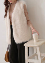 Load image into Gallery viewer, Elegant Women's Faux Mink Fur Vest Jacket