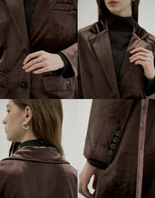 Load image into Gallery viewer, Suede Suit Jacket (With sStraps)