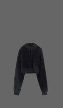 Load image into Gallery viewer, Plush Imitation Mink Crop Knitted Sweater(With Hat)