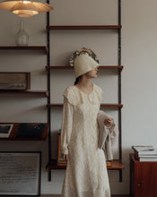 Load image into Gallery viewer, Japanese-style Floral Ruffles Collar Dress