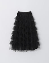 Load image into Gallery viewer, Multi-Layered Puffy Lace Maxi Skirt