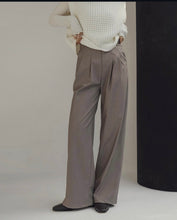 Load image into Gallery viewer, High-Waisted Straight Suit Trousers
