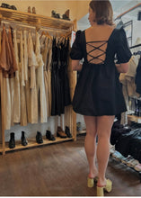 Load image into Gallery viewer, Puff Sleeve Cotton Bubble Mini Dress