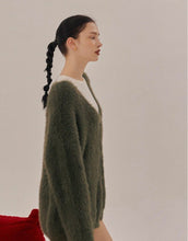 Load image into Gallery viewer, Imitation Mink Knitted Open-Breasted Sweater Jacket