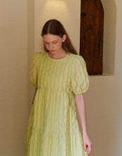 Load image into Gallery viewer, Beautiful Back Tie Rope Three-Dimensional Embossed Dress