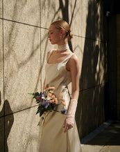 Load image into Gallery viewer, Glossy Beautiful Back Thin Straps Long Dress