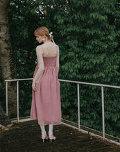 Load image into Gallery viewer, Simple Checkered Texture Thin Shoulder Strap Dress