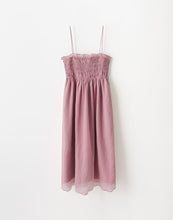 Load image into Gallery viewer, Simple Checkered Texture Thin Shoulder Strap Dress