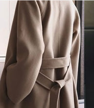 Load image into Gallery viewer, Loose Longline Wrap Coat With Wide Sleeves