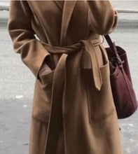 Load image into Gallery viewer, Loose Longline Wrap Coat With Wide Sleeves