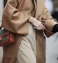Load image into Gallery viewer, Loose Longline Wrap Coat With Wide Sleeves