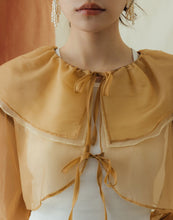 Load image into Gallery viewer, Large Collar Transparent Skin Outer Cover Top