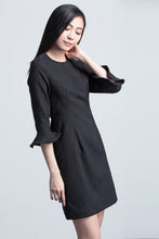 Load image into Gallery viewer, 3/4 Sleeve Halter Dress