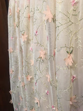 Load image into Gallery viewer, Spring Flower Embroidery Petal Long Dress