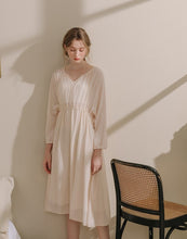 Load image into Gallery viewer, Side Straps Shrink Waist Long Dress