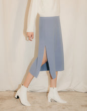 Load image into Gallery viewer, All-Match Side Slit Knit Long Skirt