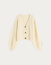 Load image into Gallery viewer, Lazy Comfortable Breasted Knitted Jacket With Puffed Sleeves