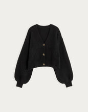 Load image into Gallery viewer, Lazy Comfortable Breasted Knitted Jacket With Puffed Sleeves