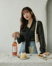 Load image into Gallery viewer, Temperament Perfect Clear Strap Chiffon Blouse