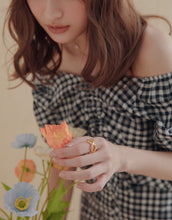 Load image into Gallery viewer, Check Drawstring Two Piece Dress