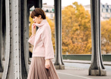 Load image into Gallery viewer, Winter Mohair High Neck Wide Sleeve Sweater