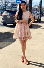 Load image into Gallery viewer, French Style Lace A-Line Short Dress
