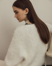Load image into Gallery viewer, Furry Brushed Button Knitted Sweater Jacket
