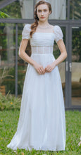 Load image into Gallery viewer, Bridal Off-Shoulder Puff Sleeve Satin Gown
