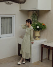 Load image into Gallery viewer, Japanese-style Floral Ruffles Collar Dress
