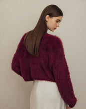 Load image into Gallery viewer, Furry Brushed Button Knitted Sweater Jacket
